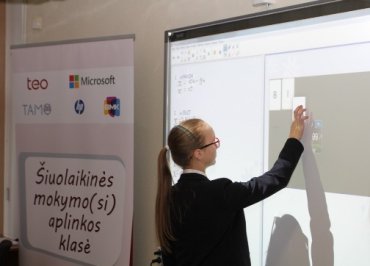 KLAIPĖDOJE ATIDARYTA „ŠIUOLAIKINĖS MOKYMO(SI) APLINKOS“ KLASĖ