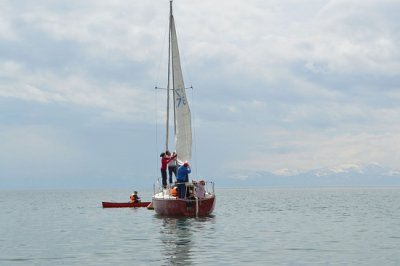 KLAIPĖDOJE LANKYSIS KATAMARANAS „LOVER“ SU HUMANITARINE MISIJA