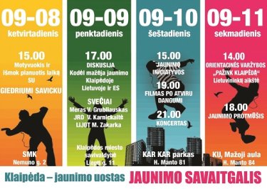 KLAIPĖDA – JAUNIMO UOSTAS. JAUNIMO SAVAITGALIS