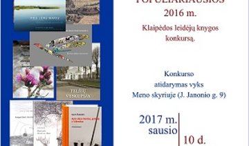 PRASIDEDA KONKURSAS „KLAIPĖDOS KNYGA - 2016“