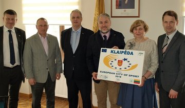  KLAIPĖDA SIEKIA TAPTI EUROPOS SPORTO MIESTU