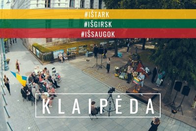 ATMINTIES AKCIJA #IŠTARK #IŠGIRSK #IŠSAUGOK ŠIEMET ATKELIAUJA Į KLAIPĖDĄ