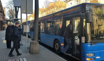 Sausio 12 d. keisis autobusų maršrutai