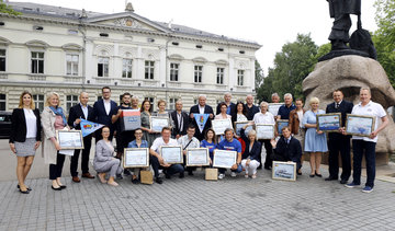 Ryškiausiai Klaipėdos laivų parade sužibėjo suvalkiečiai