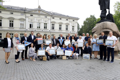 Ryškiausiai Klaipėdos laivų parade sužibėjo suvalkiečiai