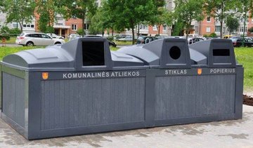 Planuojamos pusiau požeminių konteinerių aikštelės