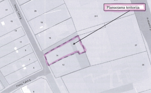 Informacija apie planuojamą rengti detaliojo plano korektūrą