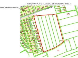 Informacija apie planuojamą rengti teritorijos, apimančios žemės sklypus, kurių kadastriniai Nr....