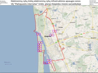 Elektroninių ryšių tinklų elektroninių ryšių infrastruktūros apsaugos zonos VšĮ „Plačiajuostis...