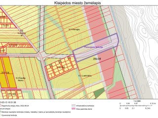 Informacija apie planuojamą rengti apie 3,3 ha teritorijos prie magistralinio kelio A13...