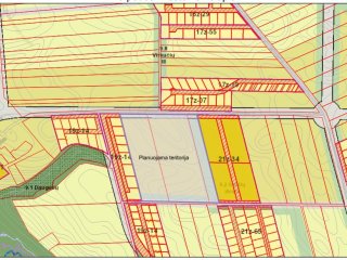 Informacija apie planuojamą rengti apie 5,38 ha teritorijos tarp Girdavos ir Mielaukių gatvių...