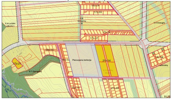 Informacija apie planuojamą rengti apie 5,38 ha teritorijos tarp Girdavos ir Mielaukių gatvių...